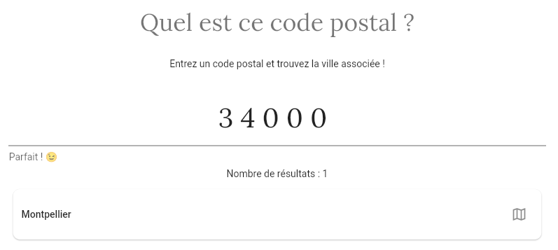 Quel est ce code postal ?